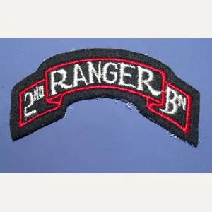WWII 2nd Ranger Battalion Scroll Patch
