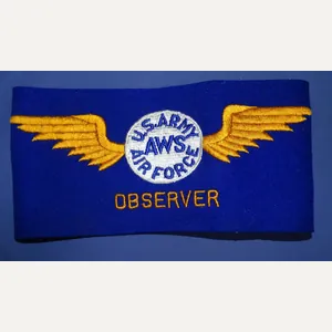 WWII U.S. AAF AWS Observer Armband