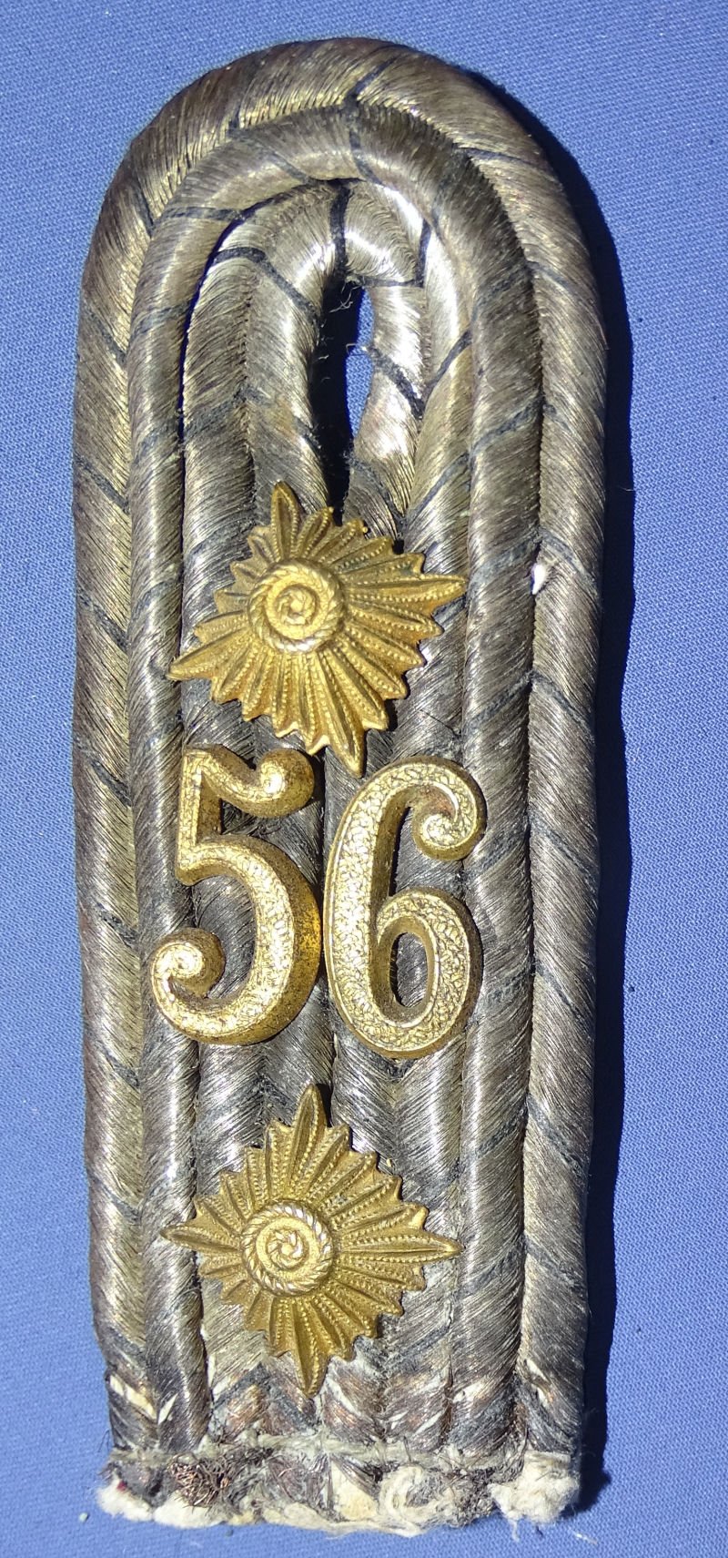 WWI German Infantry Officer's Shoulder Board 56th Regiment