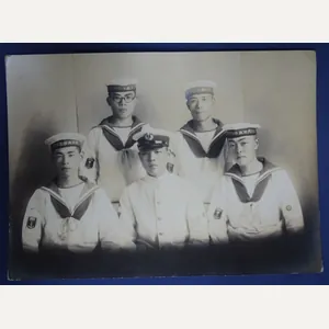 WWII Japanese Navy Group Photo 6 x 4-1/2″