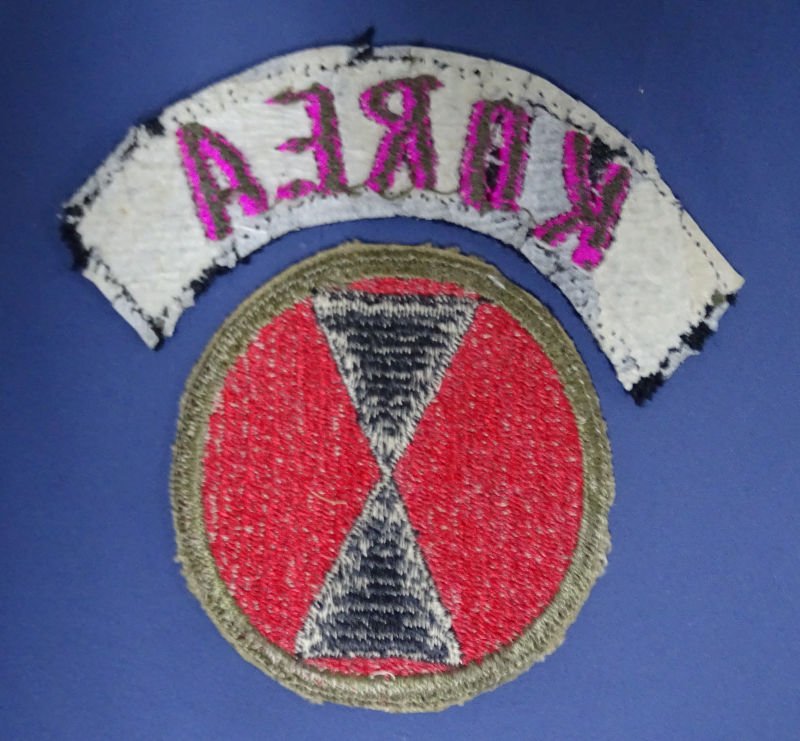 Theater Made Korea Tab with 7th Infantry Division Patch — image 2