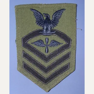 WWII Navy CPO Aviation Machinist's Mate Aviation Green Rate