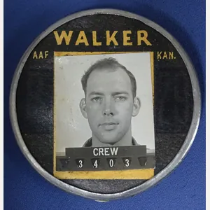 WWII Army Airforce Photo ID Crew Badge