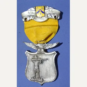 1936 121st Cavalry Regiment Sterling Shooting Medal