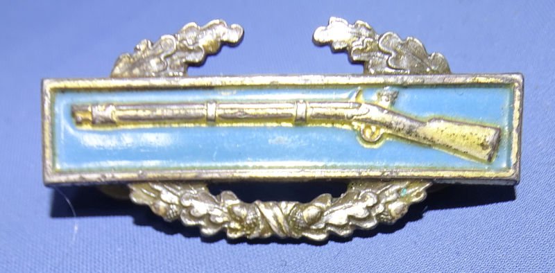 Vietnam Era 1-3/4 inch Sterling Combat Infantry Man's Badge