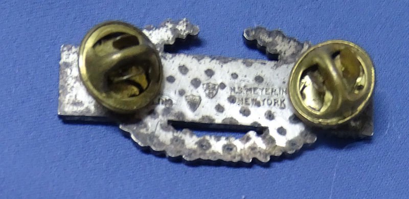 Vietnam Era 1-3/4 inch Sterling Combat Infantry Man's Badge — image 2