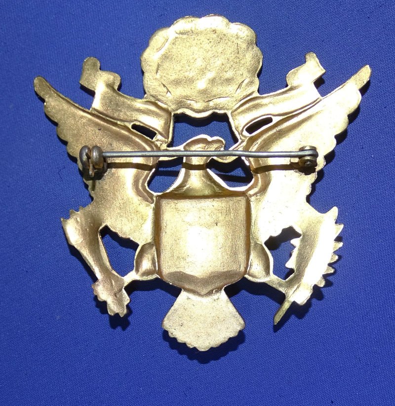 Pre WWI Army Officer's Pinback Visor Hat Eagle — image 2