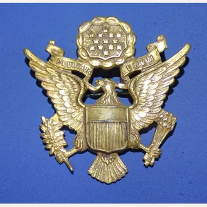 Pre WWI Army Officer's Pinback Visor Hat Eagle