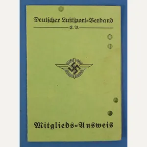 1933 DLV Mitglieds=Ausweis ('Membership Card')