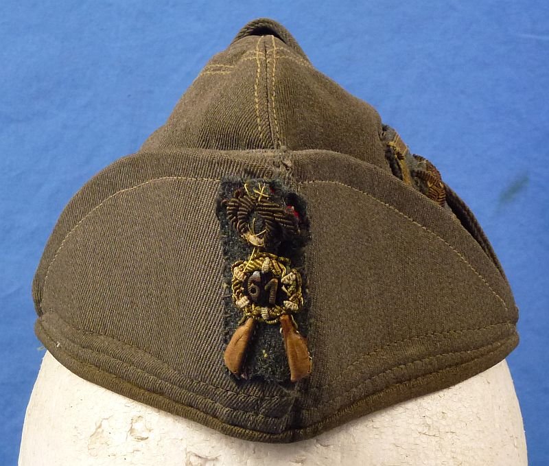 WWII Italian Army Officer 61st Infantry Division Bustina Cap — image 2
