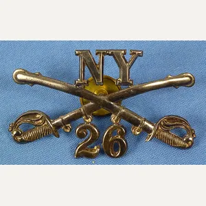 New York State 26th Cavalry Regiment Cap Insignia