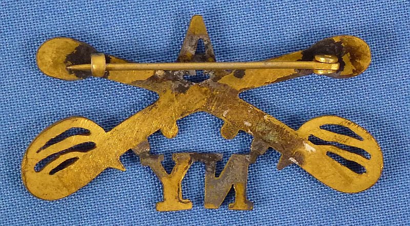 New York Cavalry Regiment Troop 'A' Officer's Collar Insignia — image 2