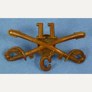 Model 1895 11th Cavalry Regiment Troop 'C' Cap Badge