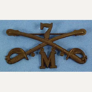 1902 7th Cavalry Regiment Troop 'M' Cap Badge