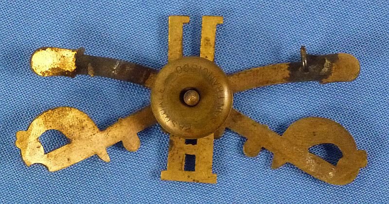 Model 1895 11th Cavalry Regiment Troop 'H' Cap Badge — image 2