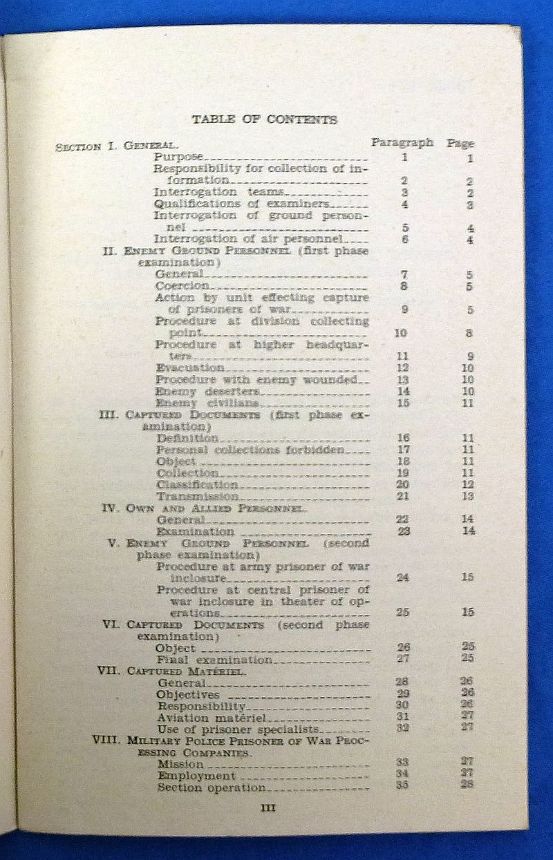 1943 Field Manual FM 30-15: 'Examination of Enemy Personnel, Repatriates, Documents, and Materiel' — image 2