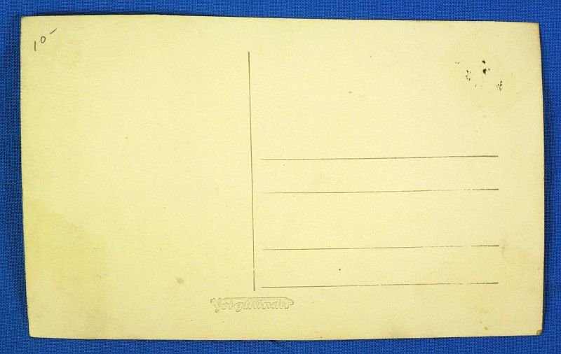 Postcard Photograph of a Damaged German Tank Being Removed from the Field — image 3