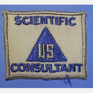WWII US Civilian Scientific Consultant Patch