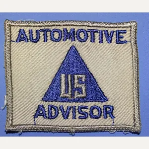 WWII US Civilian Automotive Advisor Patch