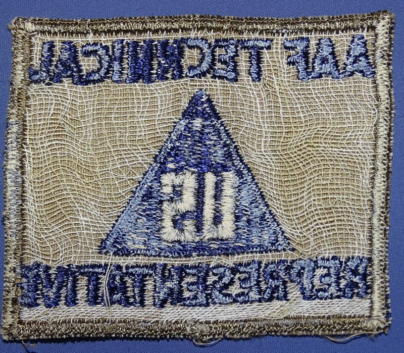 WWII AAF US Civilian Technical Representative Patch — image 2