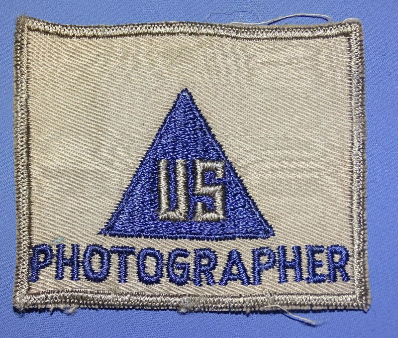 WWII US Civilian Photographer Patch