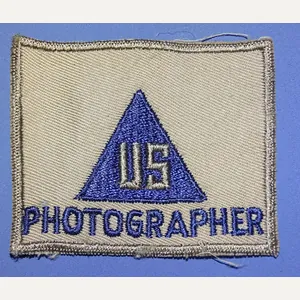 WWII US Civilian Photographer Patch