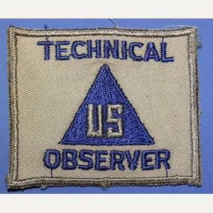 WWII US Civilian Technical Observer Patch