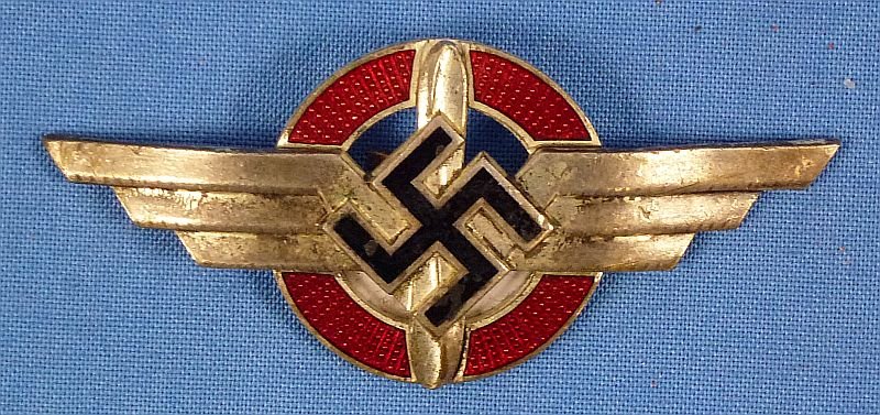 DLV Visor Cap Insignia by Wilhelm Deumer