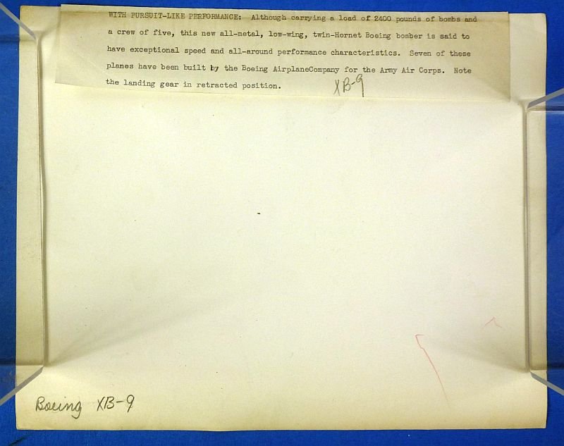 Photograph of the Boeing YB-9 Experimental Bomber – 8 X 10 inches — image 2