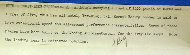 Photograph of the Boeing YB-9 Experimental Bomber – 8 X 10 inches — image 3