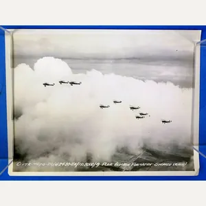 Photograph of Biplane Bomber Formation – 7-1/4 inches X 9-1/2 …
