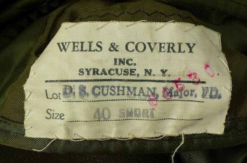 Named WWII Army Air Force Finance Corps Officer Uniform with Caps — image 11