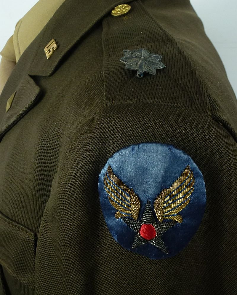 Named WWII Army Air Force Finance Corps Officer Uniform with Caps — image 5