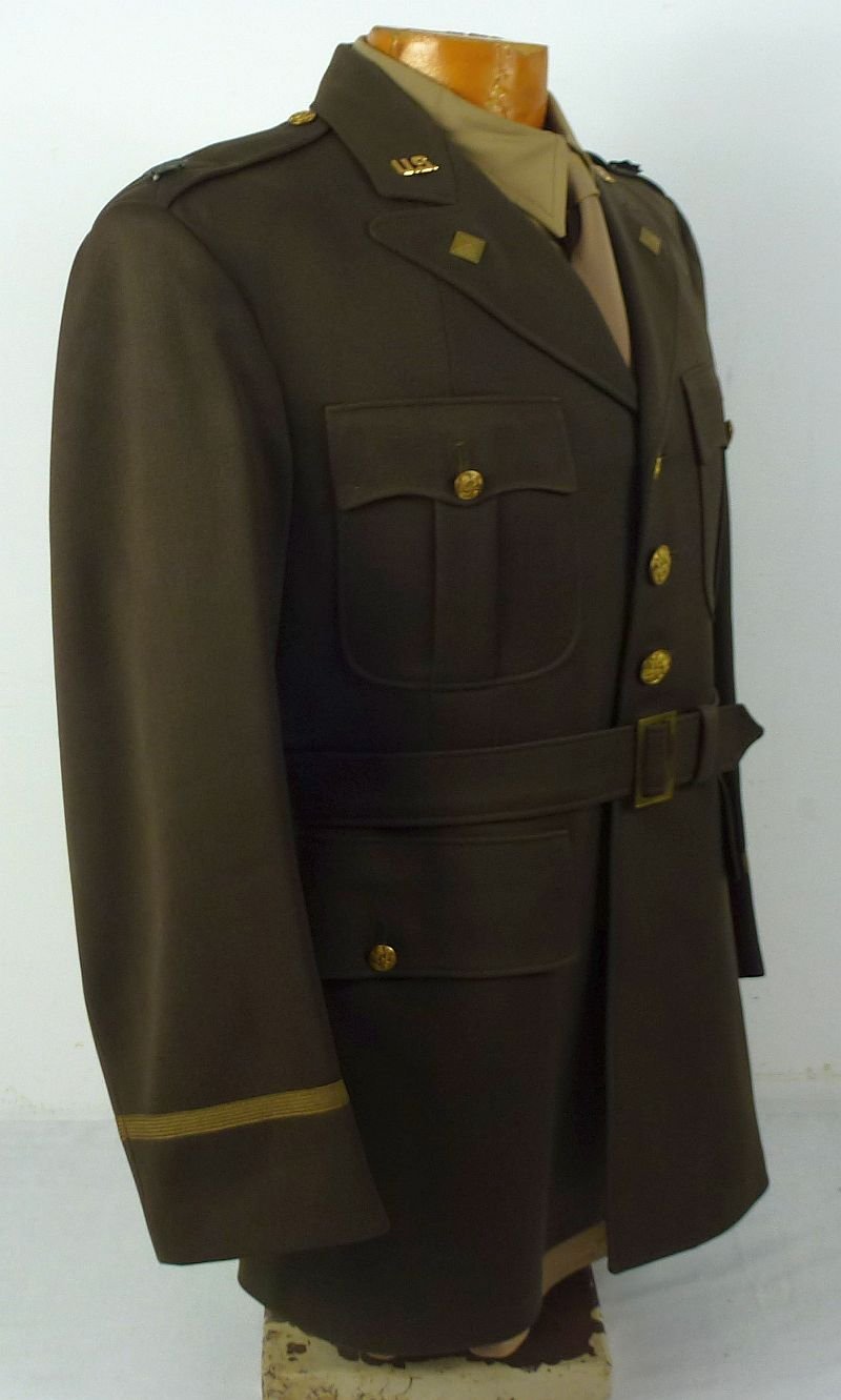 Named WWII Army Air Force Finance Corps Officer Uniform with Caps — image 7