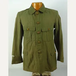 A Well Worn WWII Japanese Navy EM/CPO Green Tunic