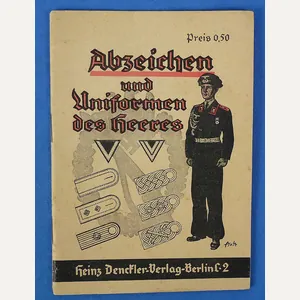 Third Reich Publication: 'Abzeichen und Uniformen des Heeres'