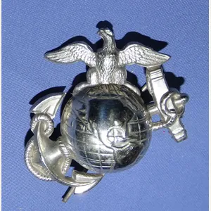 Span Am Marine Corps Eagle Globe & Anchor Cap Insignia