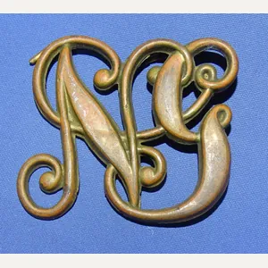 1870's-1880's National Guard NG Cartridge Box Insignia