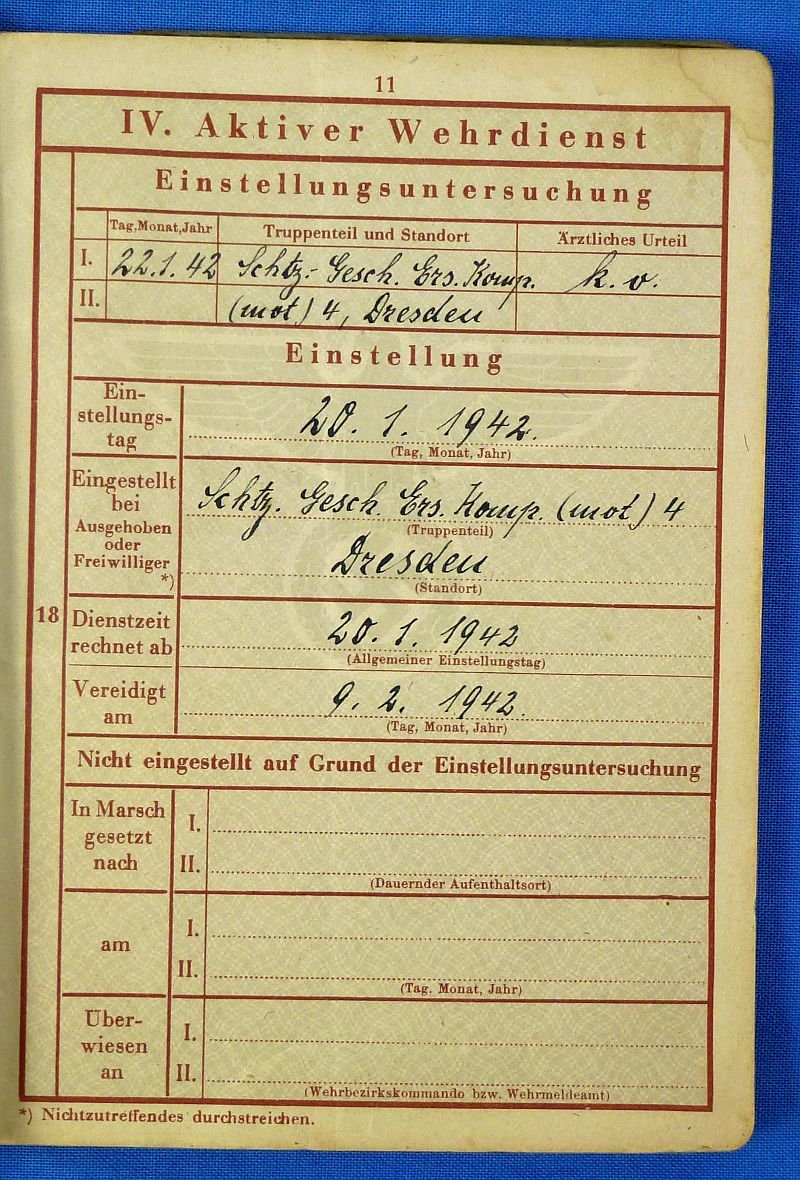 Army Panzer Grenadier Wehrpass — image 4