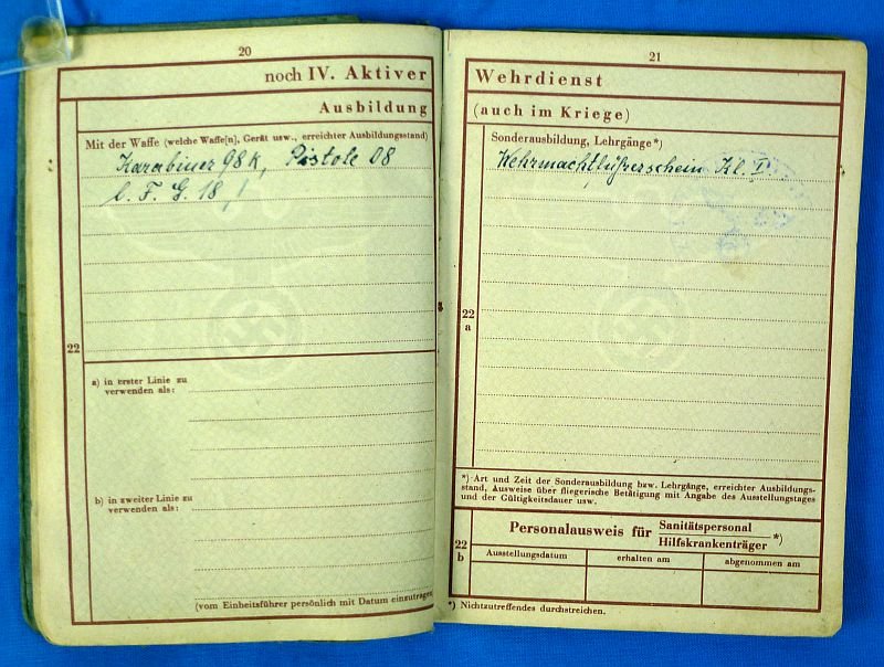 Army Panzer Grenadier Wehrpass — image 6