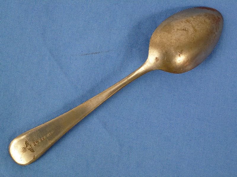 1942 Dated Teaspoon with Eagle and Swastika — image 2