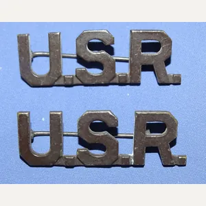 Pair WWI Officer's U.S.R Collar Insignia