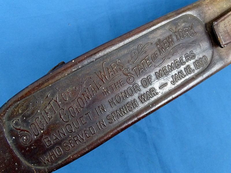 1899 New York Society of Colonial Wars Spanish American War Veterans Collins Legitimus Knife — image 2