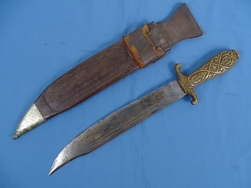 1899 New York Society of Colonial Wars Spanish American War Veterans Collins Legitimus Knife — image 3