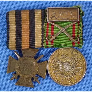 Miniature WWI German Medal Pair of Hindenburg Cross with Swords …