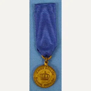 Miniature Prussian Reserve Landwehr 2nd Class Service Medal