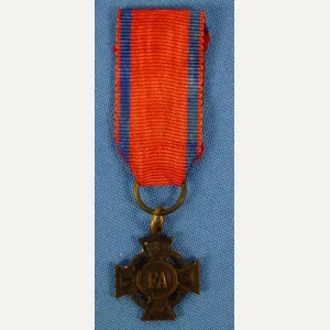 Miniature WWI Oldenburg Friedrich-August Cross 2nd Class