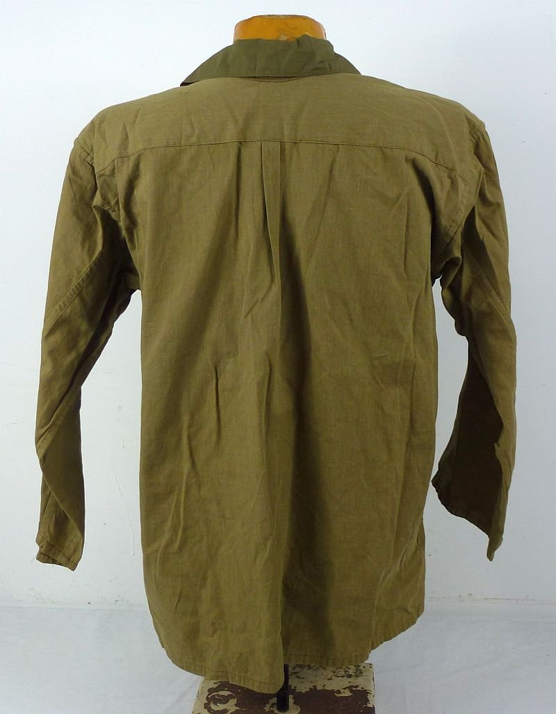 WWII Japanese Army Officer Two-Tone Tropical Shirt — image 4