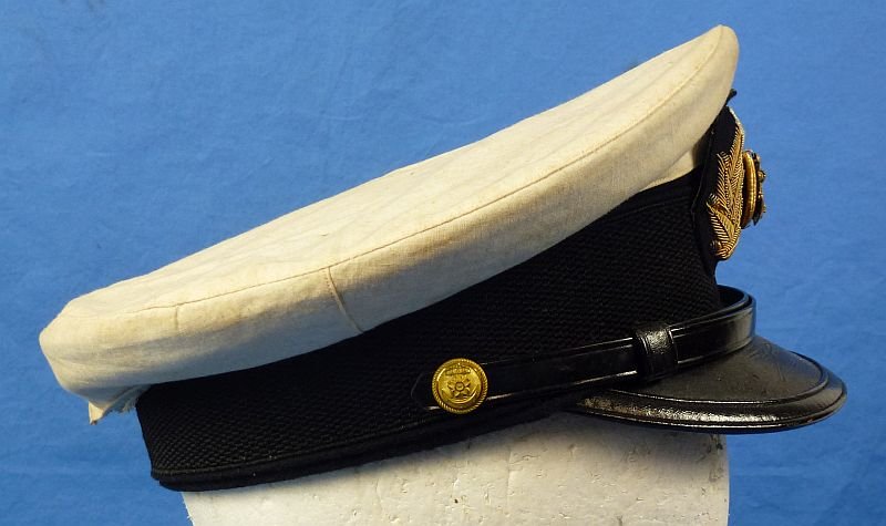 Named and Cased WWII Japanese Navy Officer Visor Cap — image 3