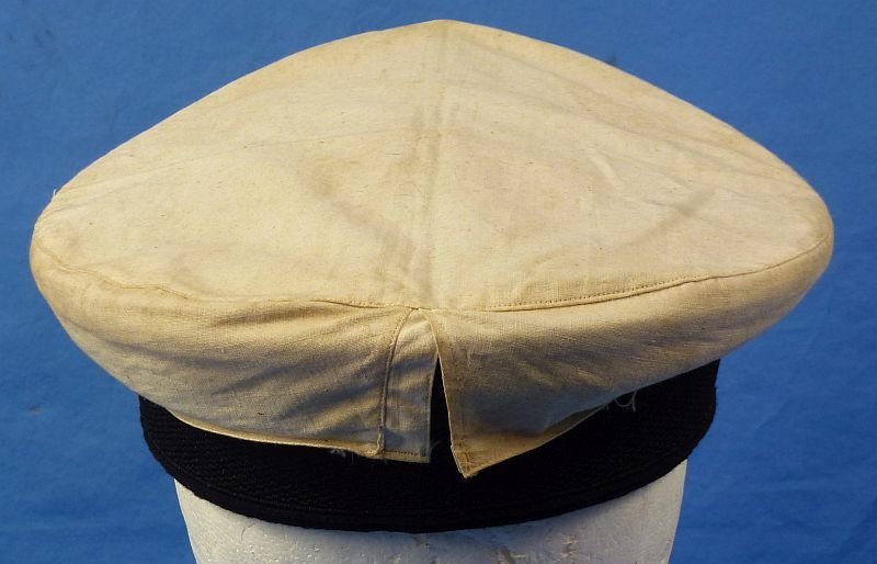 Named and Cased WWII Japanese Navy Officer Visor Cap — image 4